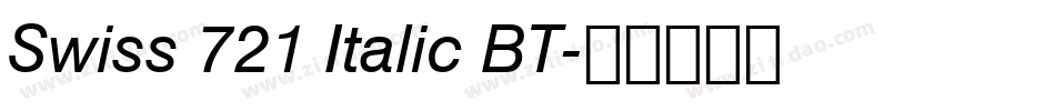 Swiss 721 Italic BT字体转换